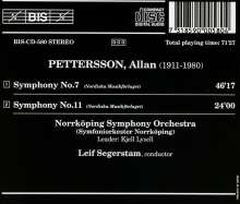 Allan Pettersson (1911-1980): Symphonien Nr.7 &amp; 11, CD