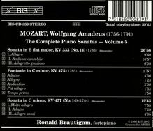 Wolfgang Amadeus Mozart (1756-1791): Klaviersonaten Vol.5, CD