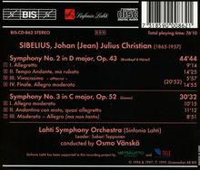 Jean Sibelius (1865-1957): Symphonien Nr.2 &amp; 3, CD