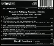 Wolfgang Amadeus Mozart (1756-1791): Variationen KV 24,265,353,398,500, CD