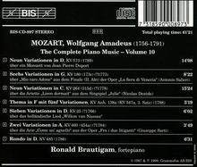 Wolfgang Amadeus Mozart (1756-1791): Variationen KV 25,180,264,460,485,573, CD