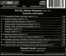 Johann Sebastian Bach (1685-1750): Chromatische Fantasie &amp; Fuge BWV 903, CD