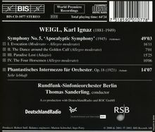 Karl Weigl (1881-1949): Symphonie Nr.5 "Apocalypse", CD