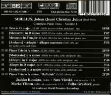 Jean Sibelius (1865-1957): Sämtliche Werke für Klaviertrio Vol.1, CD