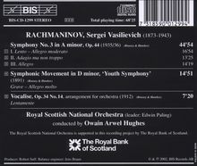 Sergej Rachmaninoff (1873-1943): Symphonie Nr.3, CD