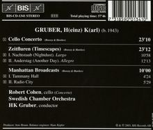 Heinz Karl Gruber (geb. 1943): Cellokonzert, CD