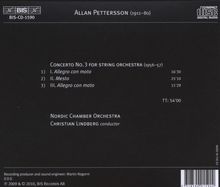 Allan Pettersson (1911-1980): Streicherkonzert Nr.3, CD