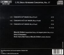 Carl Philipp Emanuel Bach (1714-1788): Sämtliche Cembalokonzerte Vol.17, CD