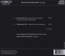Valentin Silvestrov (geb. 1937): Symphonien Nr.4 &amp; 5, CD