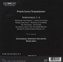 Peter Iljitsch Tschaikowsky (1840-1893): Symphonien Nr.1-6, 6 CDs