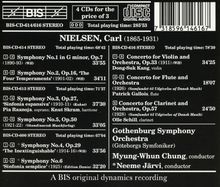 Carl Nielsen (1865-1931): Symphonien Nr.1-6, 4 CDs