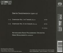 Dmitri Schostakowitsch (1906-1975): Symphonien Nr.1 &amp; 15, Super Audio CD