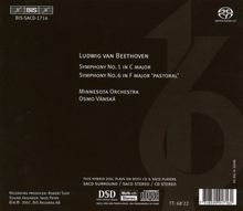 Ludwig van Beethoven (1770-1827): Symphonien Nr.1 &amp; 6, Super Audio CD