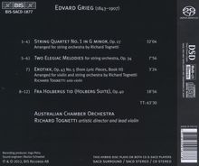 Edvard Grieg (1843-1907): Streichquartett op.27 (f.Streichorchester), Super Audio CD