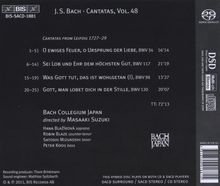 Johann Sebastian Bach (1685-1750): Kantaten Vol.48 (BIS-Edition), Super Audio CD