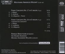 Wolfgang Amadeus Mozart (1756-1791): Klavierkonzerte Nr.17 &amp; 26, Super Audio CD