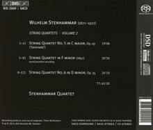 Wilhelm Stenhammar (1871-1927): Streichquartette Vol.2, Super Audio CD