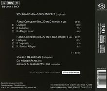 Wolfgang Amadeus Mozart (1756-1791): Klavierkonzerte Nr.20 &amp; 27, Super Audio CD