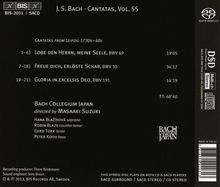 Johann Sebastian Bach (1685-1750): Kantaten Vol.55 (BIS-Edition), Super Audio CD