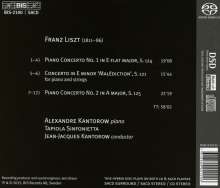 Franz Liszt (1811-1886): Klavierkonzerte Nr.1 &amp; 2, Super Audio CD