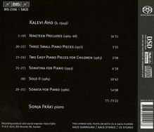 Kalevi Aho (geb. 1949): Klavierwerke, Super Audio CD