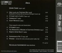 John Cage (1912-1992): Ryoanji (1983/85) für Stimme &amp; Percussion, Super Audio CD