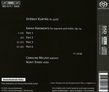 György Kurtag (geb. 1926): Kafka-Fragmente für Sopran &amp; Violine, Super Audio CD