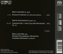 Mats Lidström (geb. 1959): Rigoletto-Fantasie für Cello &amp; Orchester, Super Audio CD