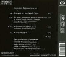 Johannes Brahms (1833-1897): Symphonie Nr.3, Super Audio CD