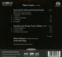 Peteris Vasks (geb. 1946): Konzert für Viola &amp; Streichorchester, Super Audio CD