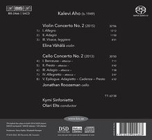 Kalevi Aho (geb. 1949): Violinkonzert Nr.2, Super Audio CD