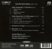 Camille Saint-Saens (1835-1921): Sonaten für Violine &amp; Klavier Nr.1 &amp; 2, Super Audio CD