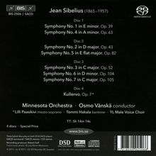 Jean Sibelius (1865-1957): Symphonien Nr.1-7, 4 Super Audio CDs