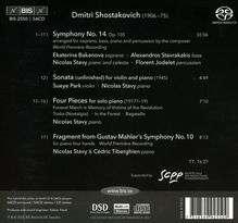 Dmitri Schostakowitsch (1906-1975): Symphonie Nr.14 (Fassung für Sopran, Bass, Klavier &amp; Percussion), Super Audio CD