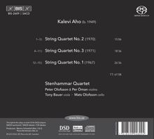 Kalevi Aho (geb. 1949): Streichquartette Nr.1-3, Super Audio CD