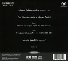 Johann Sebastian Bach (1685-1750): Das Wohltemperierte Klavier 1, 2 Super Audio CDs