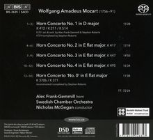 Wolfgang Amadeus Mozart (1756-1791): Hornkonzerte Nr.1-4, Super Audio CD