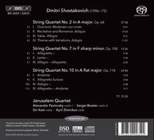 Dmitri Schostakowitsch (1906-1975): Streichquartette Nr.2,7,10, Super Audio CD