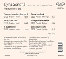 Anders Ericson - Lyra Sonora, CD