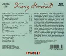 Franz Berwald (1796-1868): Streichquartette Es-Dur &amp; a-moll, CD