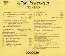 Allan Pettersson (1911-1980): Symphonie Nr.12, CD