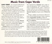 Afrika - Cape Verde: Music From Cap Verde, CD