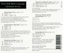 Sven-Erik Bäck (1919-1994): Streichquartette Nr.2 &amp; 4, CD