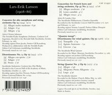 Lars-Erik Larsson (1908-1986): Saxophonkonzert op.14, CD