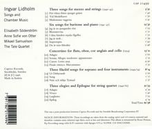Ingvar Lidholm (1921-2017): Kammermusik &amp; Lieder, CD