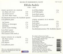 Elfrida Andree (1841-1929): Klavierquintett in e, CD