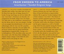 From Sweden To America: Swedish Emigrant Songs, CD