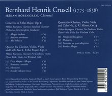 Bernhard Crusell (1775-1838): Klarinettenkonzert Nr.3, CD