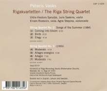 Peteris Vasks (geb. 1946): Streichquartette Nr.2 &amp; 3, CD