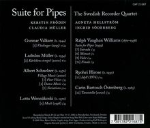 Swedish Recorder Quartet - Suite for Pipes, CD